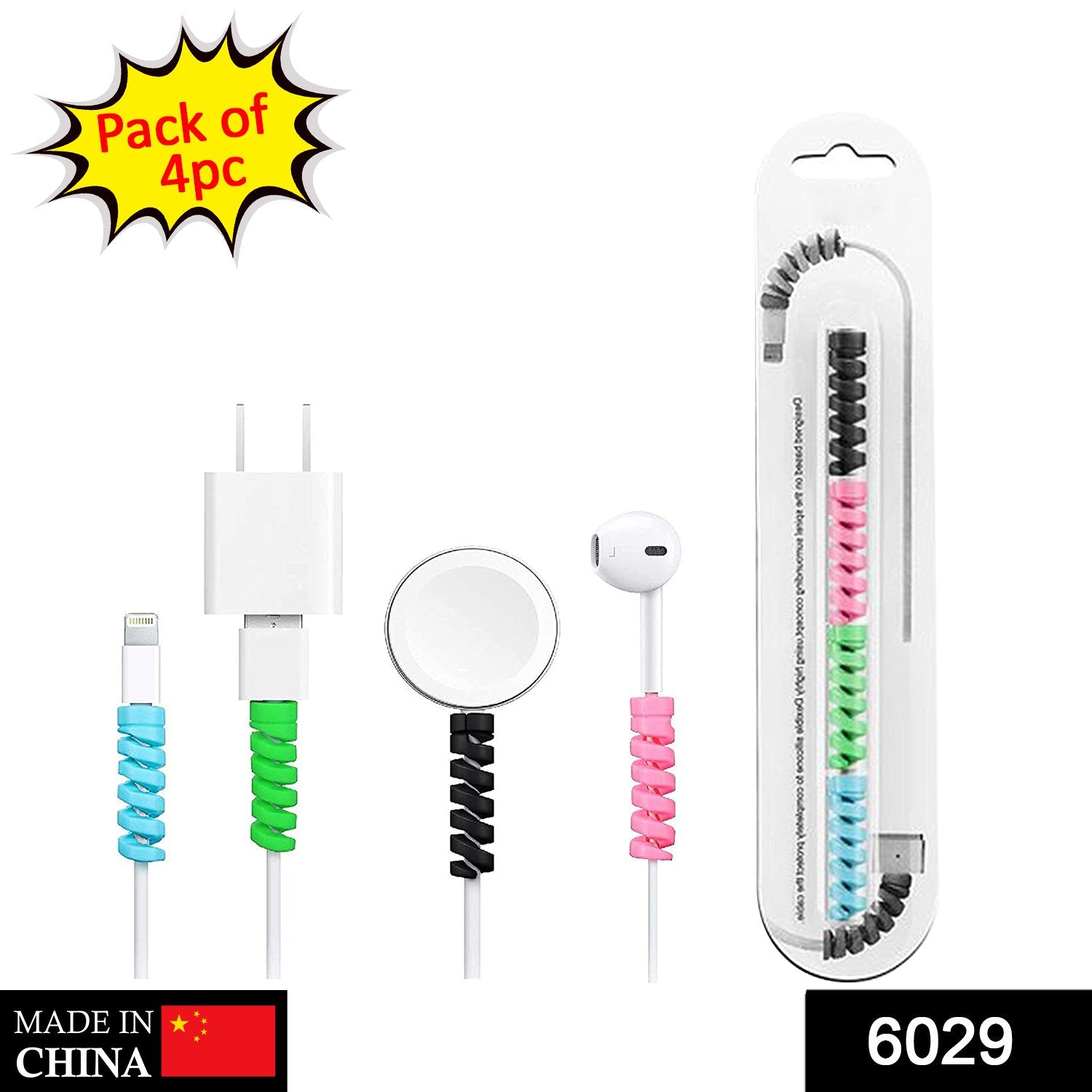 Spiral Charger Spring Cable Protector Data Cable Saver Spiral Charger Spring Cable Protector Data Cable Saver